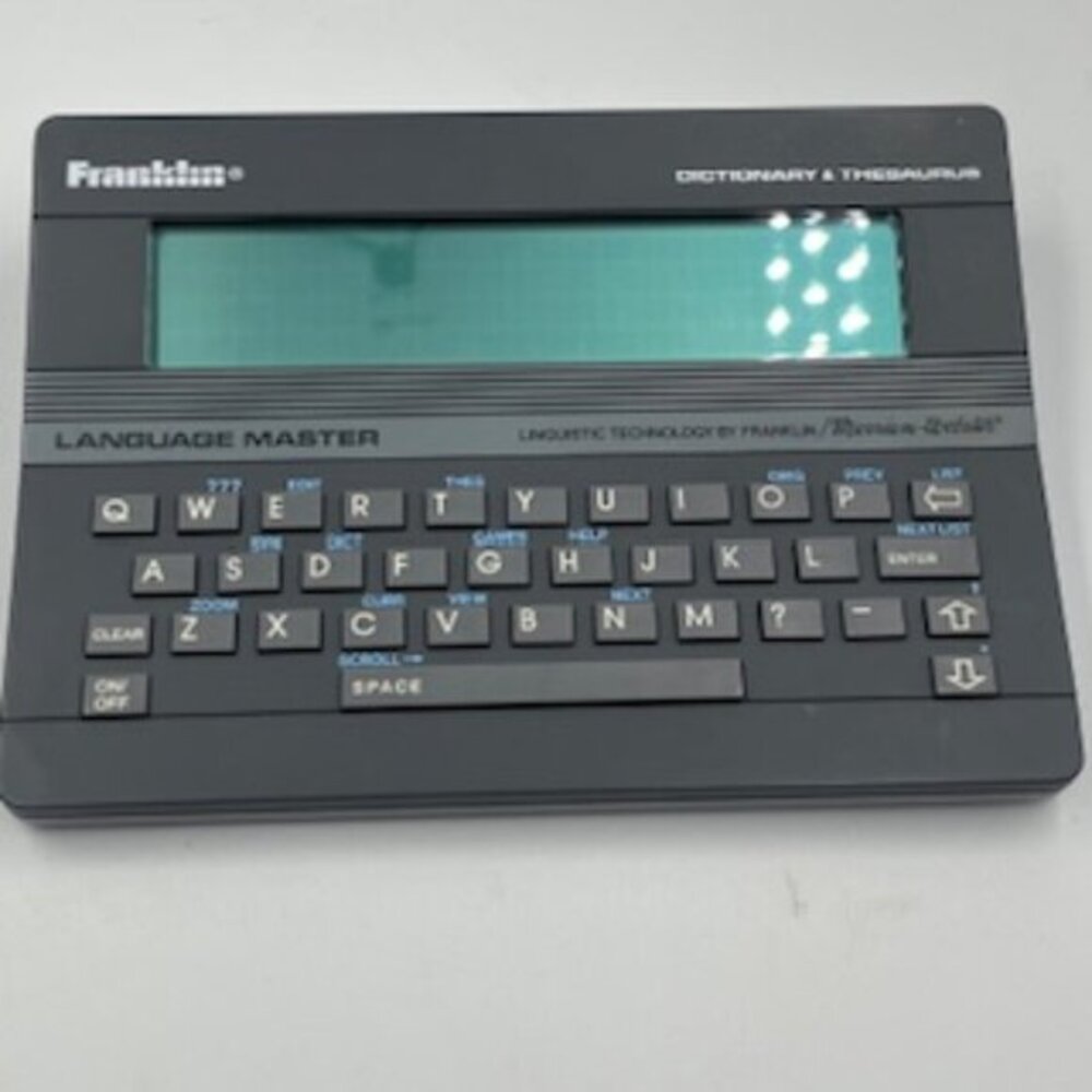 Franklin Language Master Electronic Dictionary Thesaurus And‎ Word Game Player